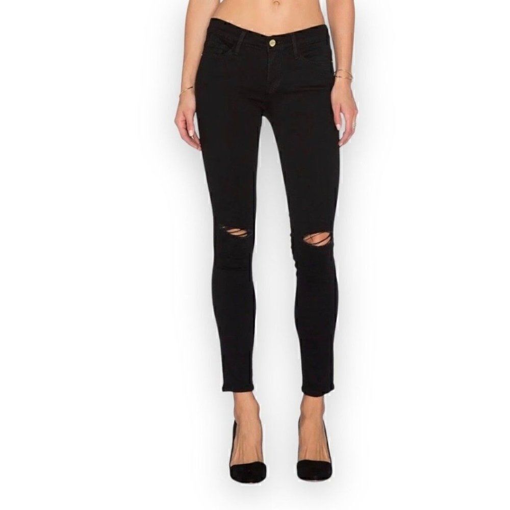 Frame NWOT Vian Ripped Skinny Jeans - Picture 14 of 16